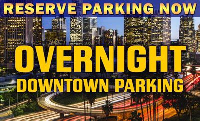 Know where you’re spending the <b>night</b> before. . Over night parking near me
